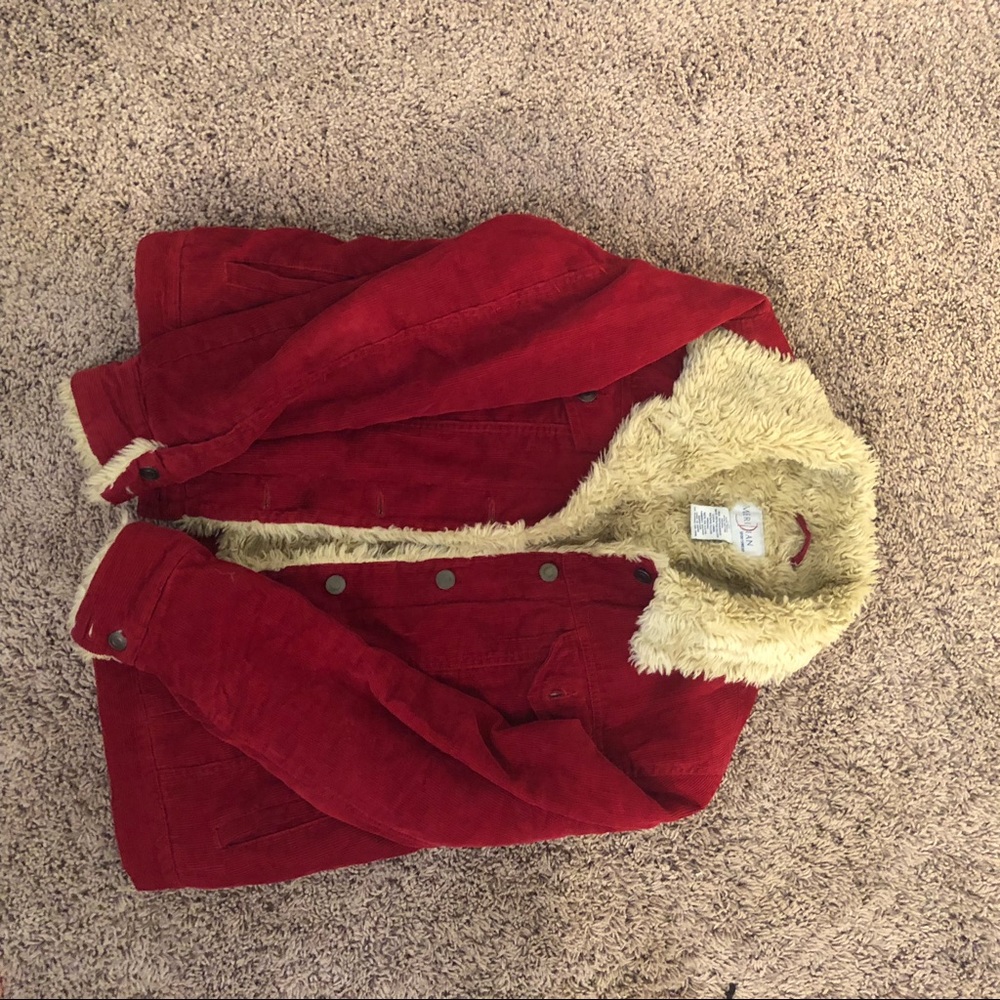 Comfy Red Corduroy Jacket